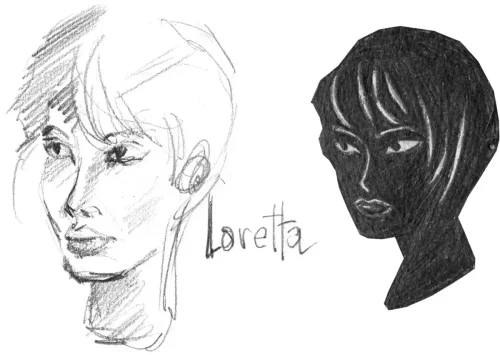 Recherche du personnage de loretta