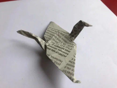 oiseau en origami